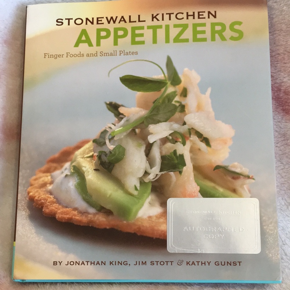 Stonewall Kitchen Appetizers Finger Foods Small Plates Book Autographed Copy NWT